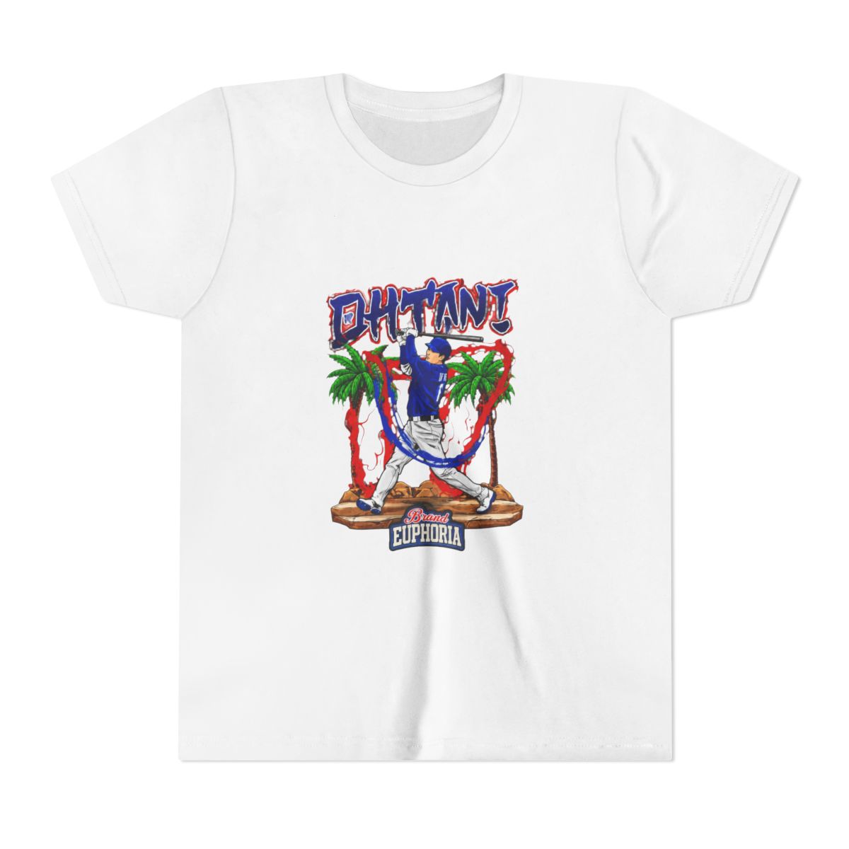 Shohei Ohtani 17 Los Angeles Dodgers player swing comic Kids T Shirt - Official t-shirts merchandise